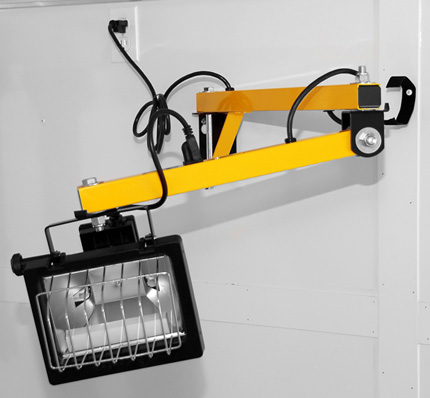 Interior Mounted Swing Out Quartz Light