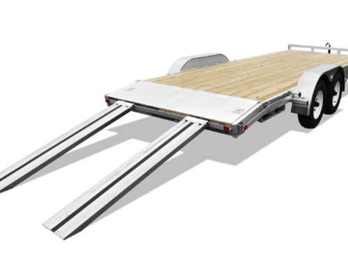 Open Car Hauler with Ramps (aluminum)